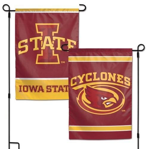 Iowa State Cyclones Garden Flag 2 Sided Double Logo heartlandflags