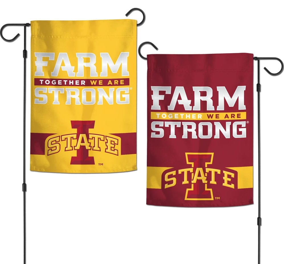 Iowa State Farm Strong Garden Flag 2 Sided heartlandflags