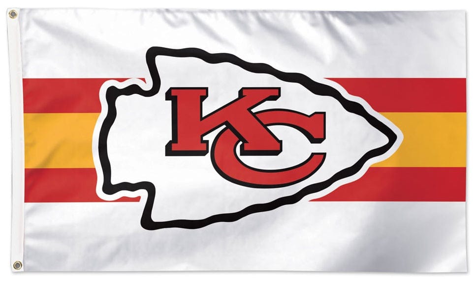 Kansas City Chiefs Flag 3x5 Away Stripe heartlandflags