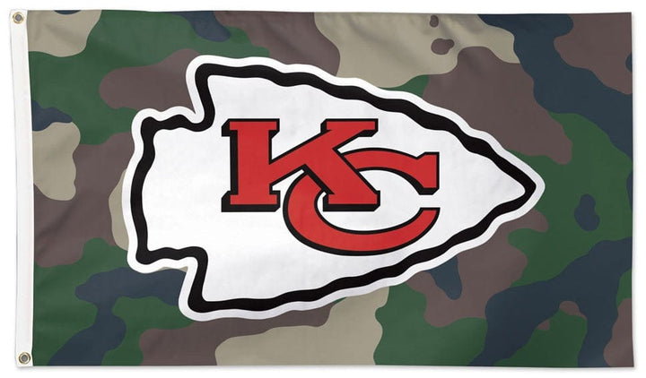 Kansas City Chiefs Flag 3x5 Military Camo heartlandflags