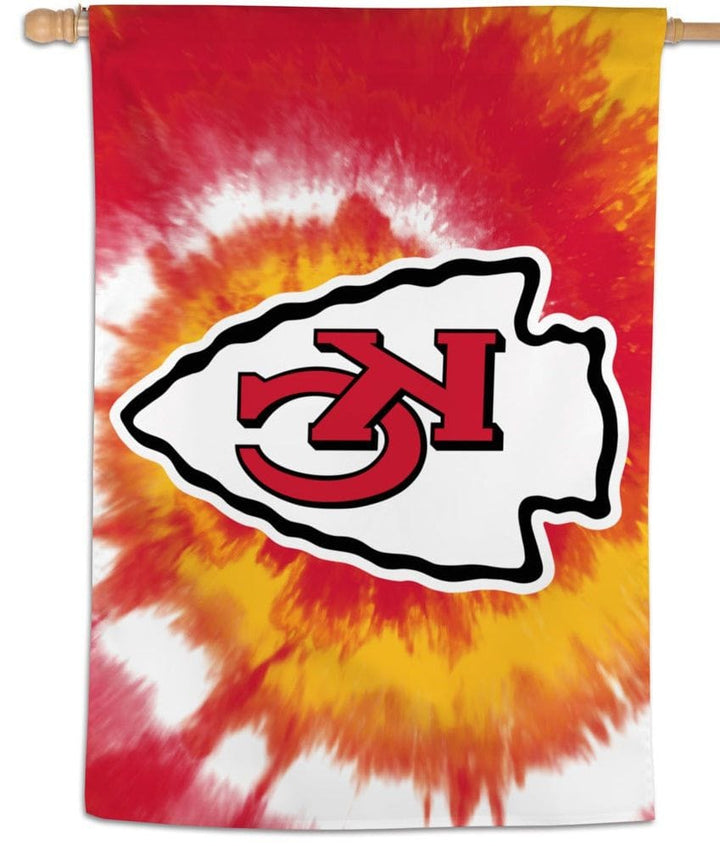 Kansas City Chiefs Flag Tie Dye Logo House Banner heartlandflags