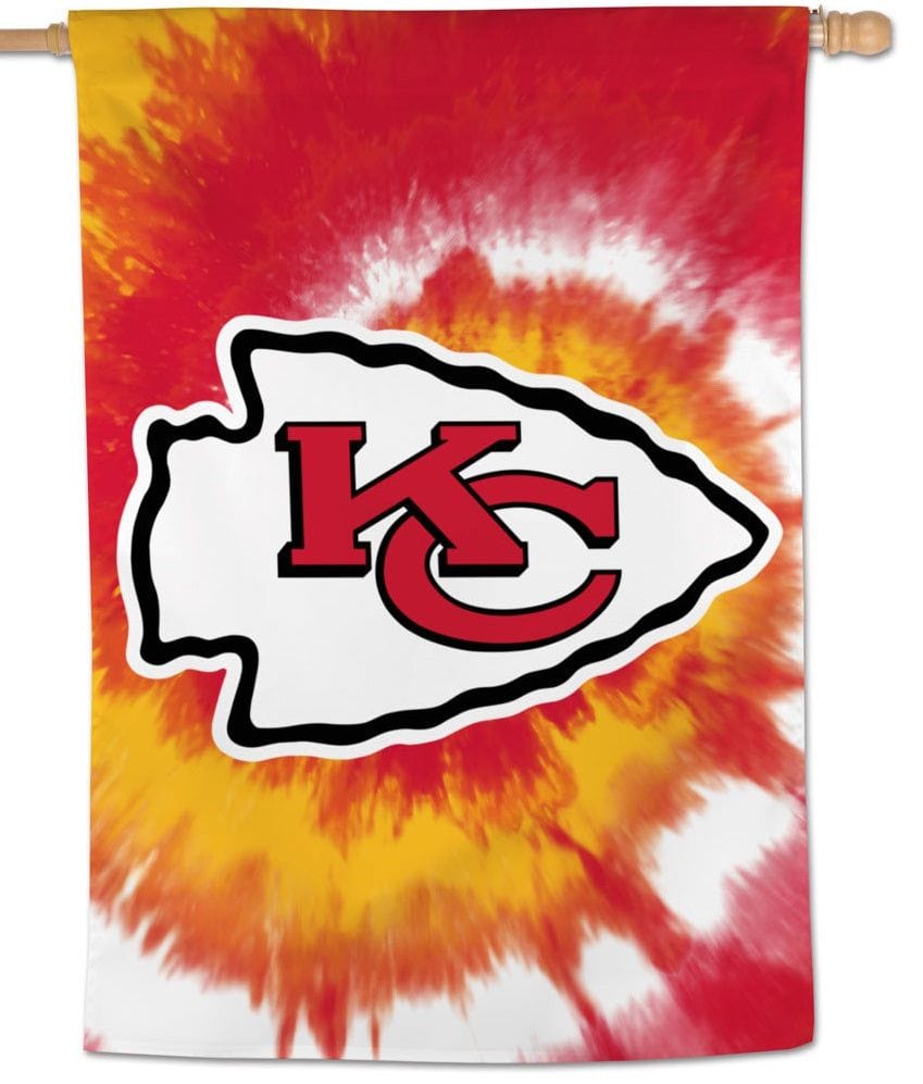 Kansas City Chiefs Flag Tie Dye Logo House Banner heartlandflags