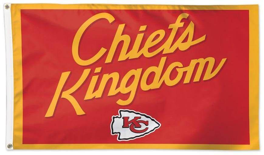 Kansas City Chiefs Kingdom Flag 2 Sided 3x5 heartlandflags