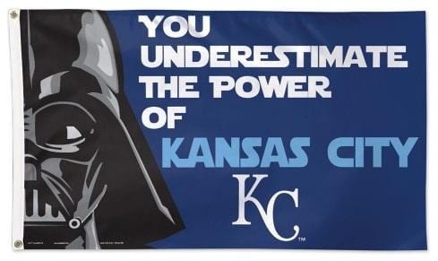 Kansas City Royals 3x5 Flag Star Wars Darth Vader heartlandflags