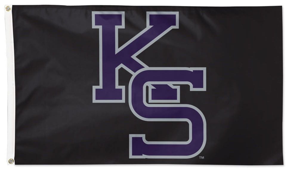 Kansas State Flag 3x5 KS Logo Black heartlandflags