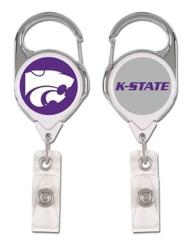 Kansas State Wildcats Reel 2 Sided Retractable Badge Holder heartlandflags