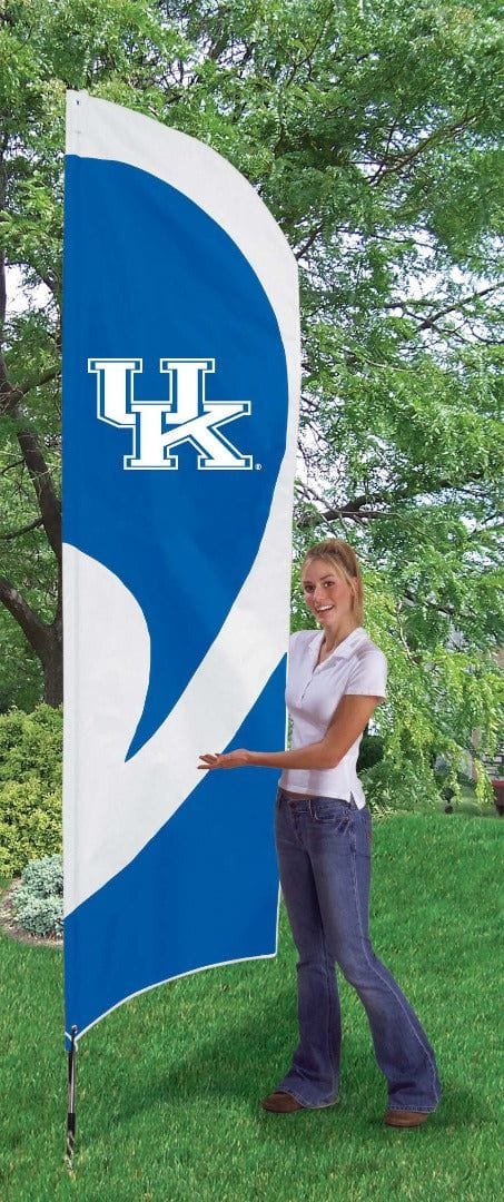 Kentucky Wildcats Tall Team Flag with Flagpole Feather heartlandflags