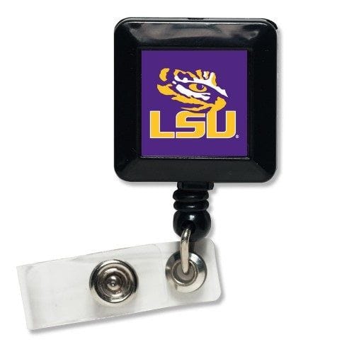 LSU Reel Tiger Eye Retractable Badge Holder heartlandflags