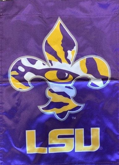 LSU Tigers Garden Flag 2 Sided Tiger Eye heartlandflags