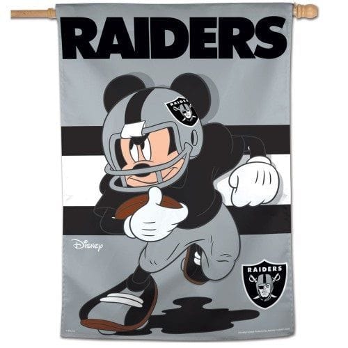 Las Vegas Raiders Flag Mickey Mouse Football House Banner heartlandflags