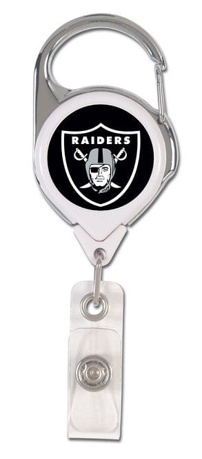 Las Vegas Raiders Reel 2 Sided Domed ID Badge Holder heartlandflags