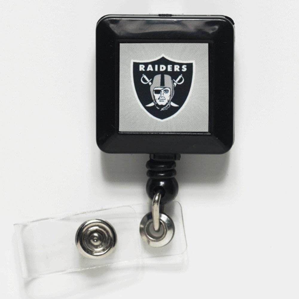 Las Vegas Raiders Reel Retractable Badge Holder heartlandflags