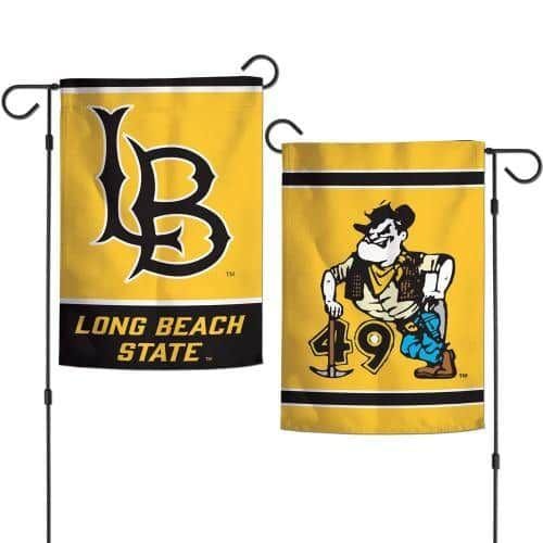 Long Beach State 49ers Garden Flag 2 Sided Double Logo heartlandflags