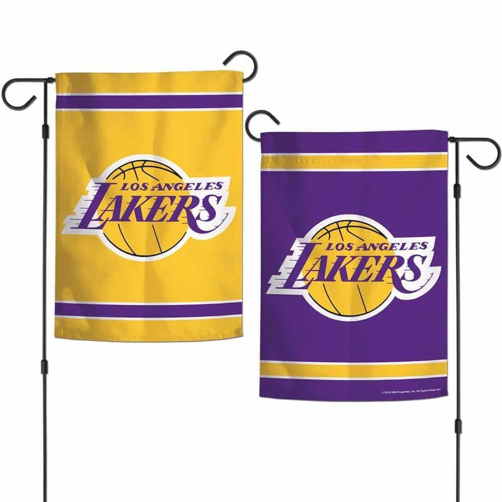 Los Angeles Lakers Garden Flag 2 Sided Logo heartlandflags