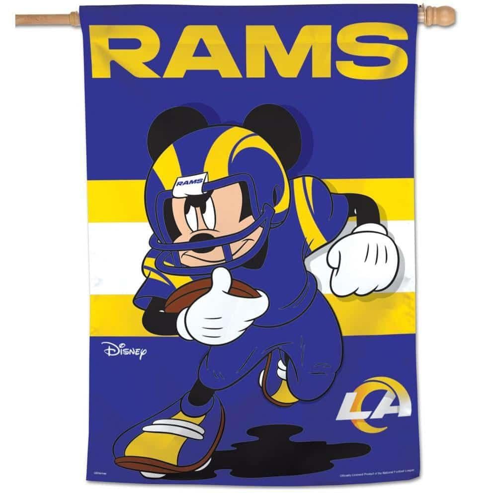 Los Angeles Rams Banner Mickey Mouse Flag heartlandflags