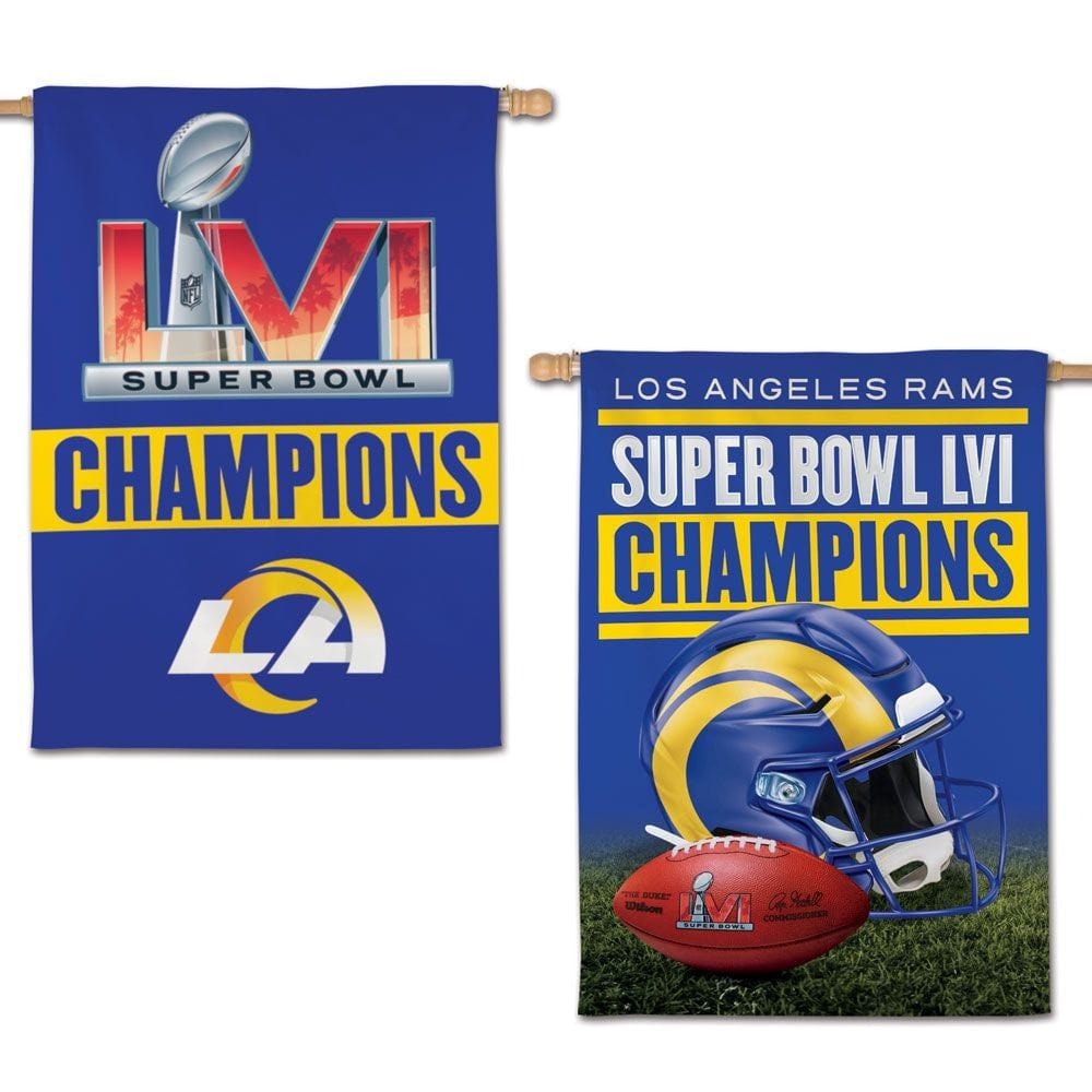 Los Angeles Rams Flag 2 Sided Super Bowl LVI Champions heartlandflags