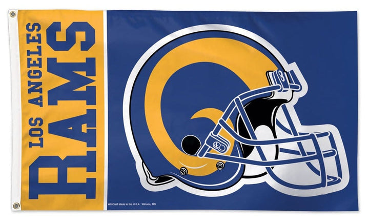 Los Angeles Rams Flag 3x5 Retro Helmet heartlandflags