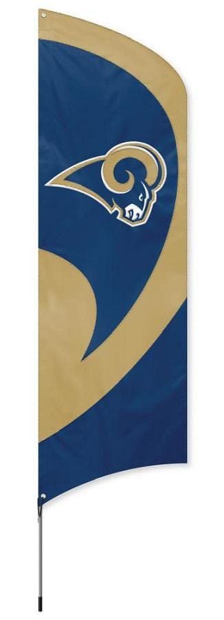 Los Angeles Rams Tall Team Feather Flag With Flagpole Throwback heartlandflags