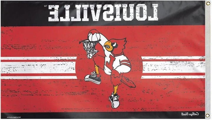 Louisville Cardinals Flag 3x5 Basketball Vault Logo heartlandflags