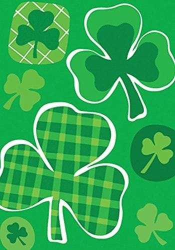 Lucky Clovers Flag 2 Sided St Patricks Banner heartlandflags