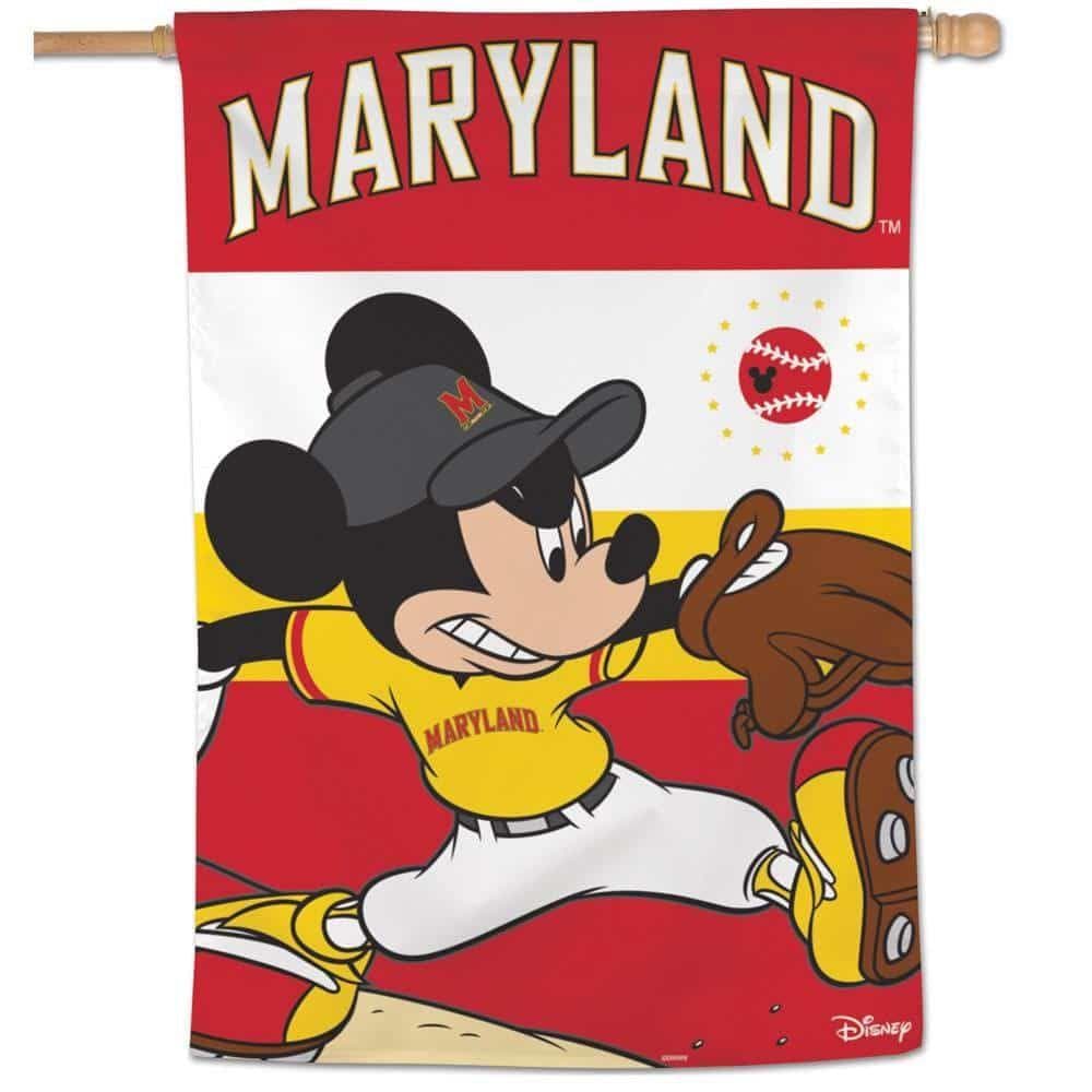 Maryland Terrapins Flag Mickey Mouse Baseball House Banner heartlandflags