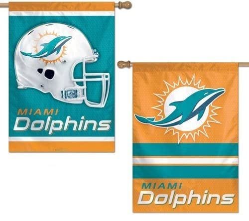 Miami Dolphins Flag 2 Sided Banner Double Design heartlandflags