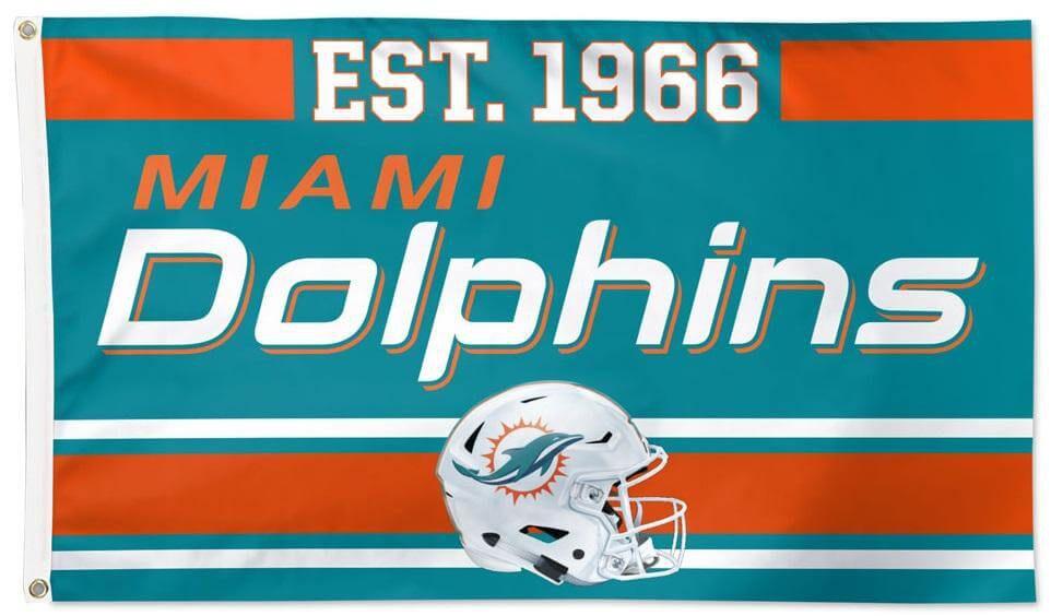 Miami Dolphins Flag 3x5 Est 1966 heartlandflags