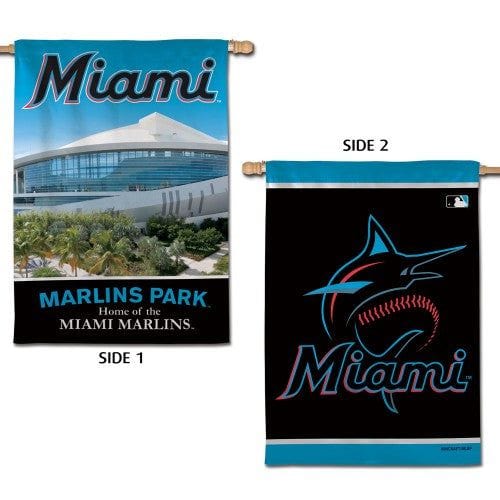 Miami Marlins Flag 2 Sided Logo House Banner heartlandflags