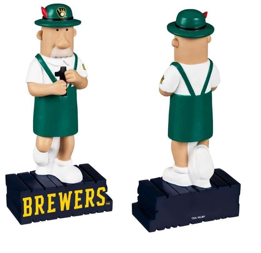 Milwaukee Brewers Bratwurst Mascot Statue Collectible heartlandflags