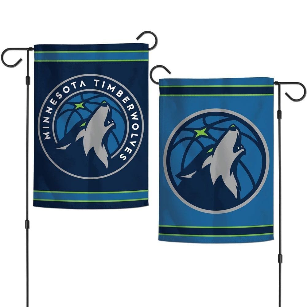 Minnesota Timberwolves Garden Flag 2 Sided Logo heartlandflags