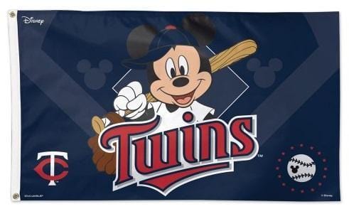 Minnesota Twins Flag 3x5 Mickey Mouse Baseball Disney heartlandflags