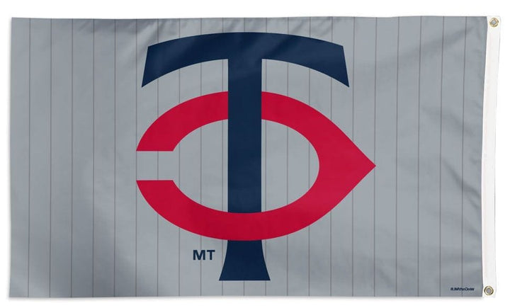 Minnesota Twins Flag 3x5 New Logo Pinstripe heartlandflags