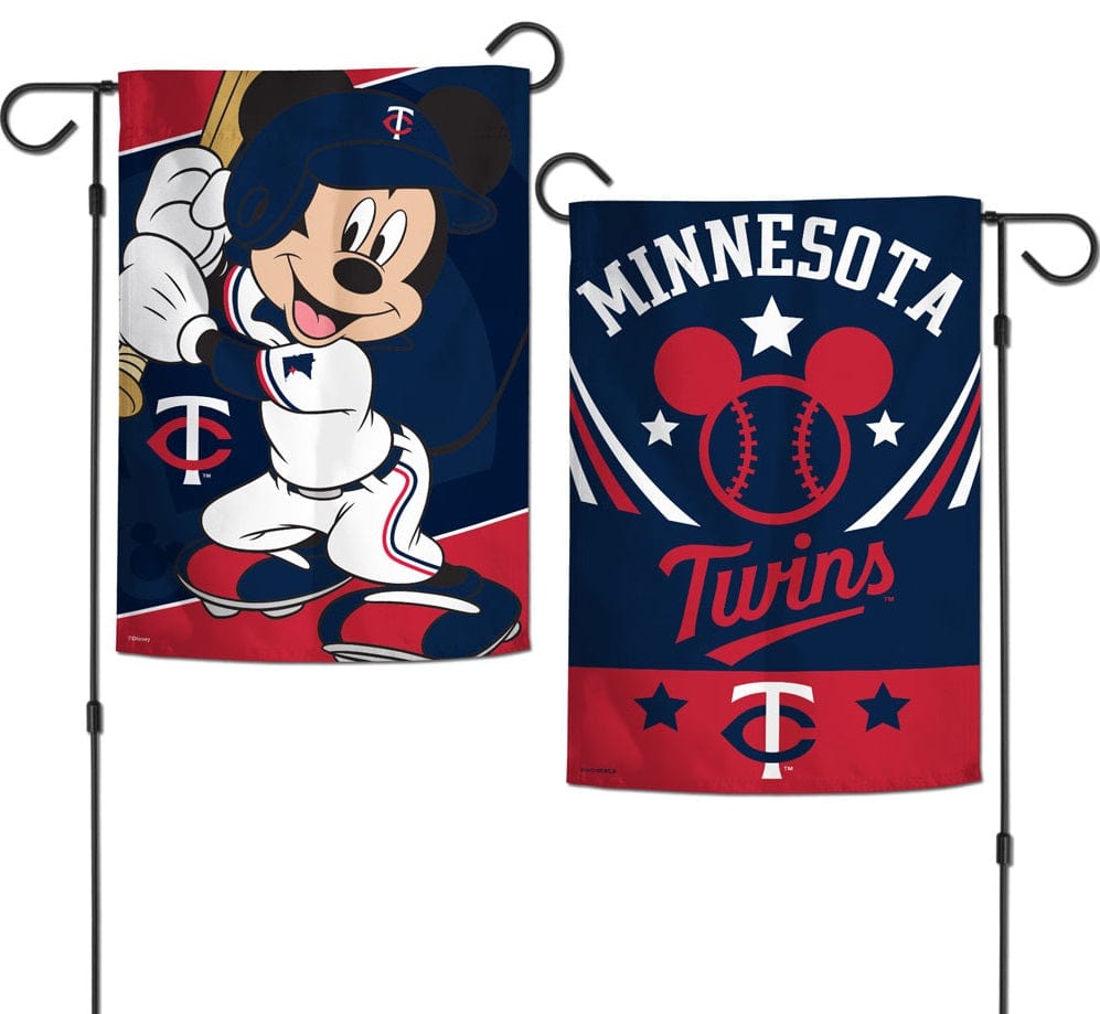 Minnesota Twins Garden Flag 2 Sided Mickey Mouse heartlandflags