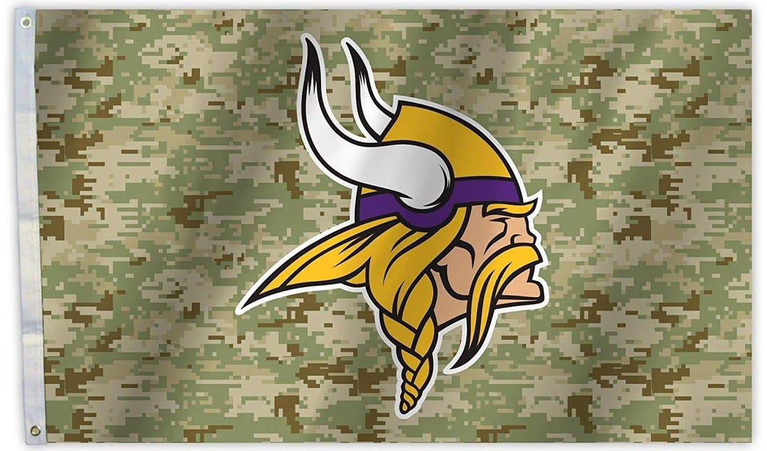 Minnesota Vikings Flag 3x5 Camo heartlandflags