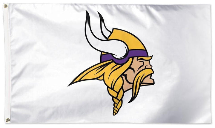 Minnesota Vikings Flag 3x5 Logo White heartlandflags