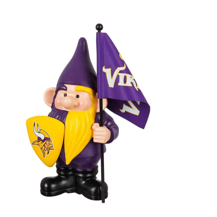 Minnesota Vikings Gnome with Flag SKOL Vikings heartlandflags