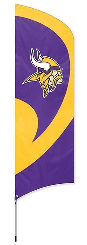 Minnesota Vikings Tall Team Feather Flag with Flagpole heartlandflags