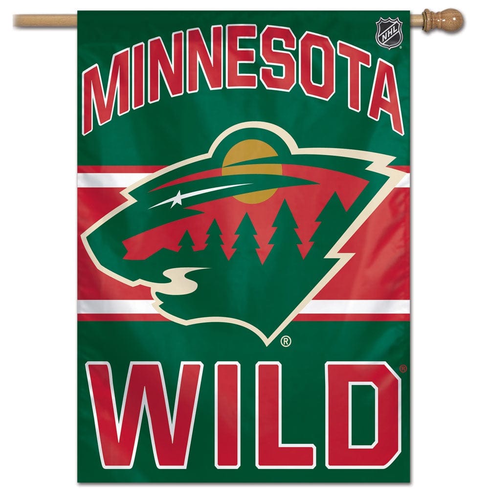 Minnesota Wild Flag Hockey Vertical House Banner heartlandflags