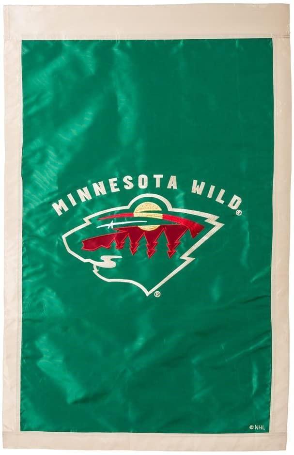 Minnesota Wild House Flag Appliqued 2 Sided heartlandflags