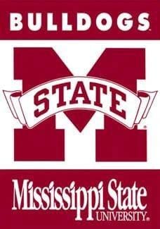 Mississippi State Bulldogs 2 Sided Banner Flag heartlandflags