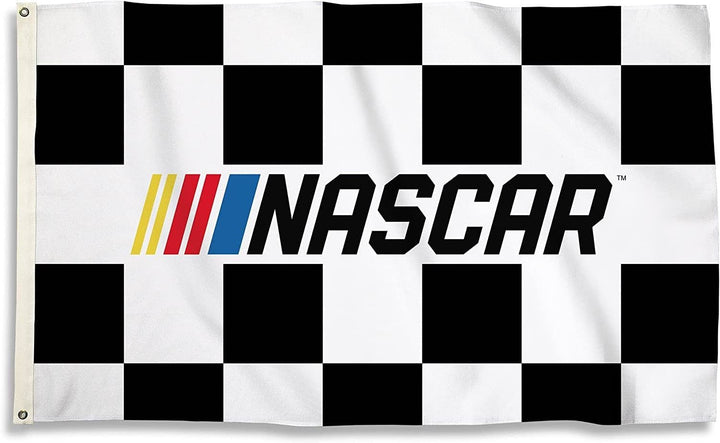 NASCAR Checkered Flag 3x5 With Logo heartlandflags