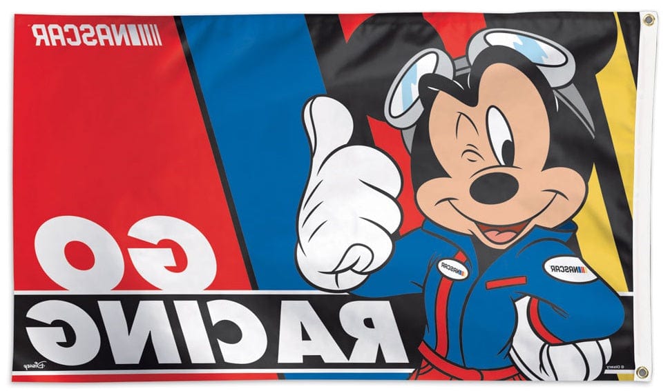 NASCAR Mickey Mouse Flag 3x5 Disney Go Racing heartlandflags