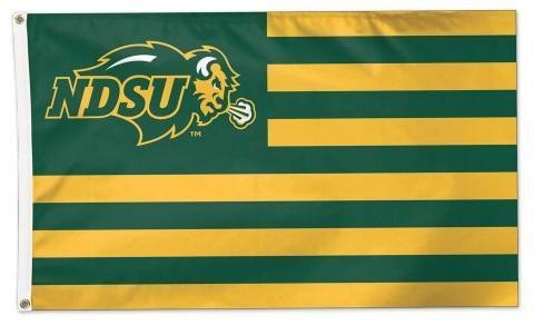 NDSU American Flag 3x5 Stars and Stripes Bison Patriotic heartlandflags