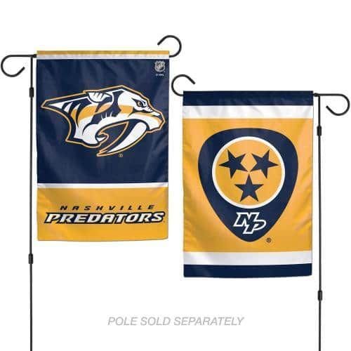 Nashville Predators Garden Flag 2 Sided heartlandflags