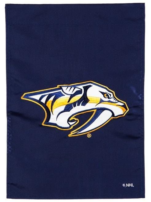 Nashville Predators Garden Flag 2 Sided Applique heartlandflags