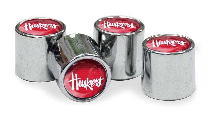 Nebraska Huskers Tire Valve Stem Caps 4-Pack heartlandflags