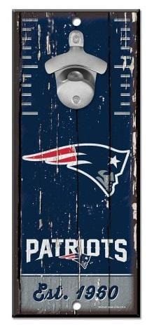 New England Patriots Bottle Opener Wood Sign heartlandflags