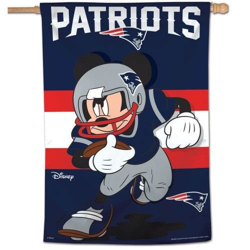 New England Patriots Flag Mickey Mouse Football Banner heartlandflags