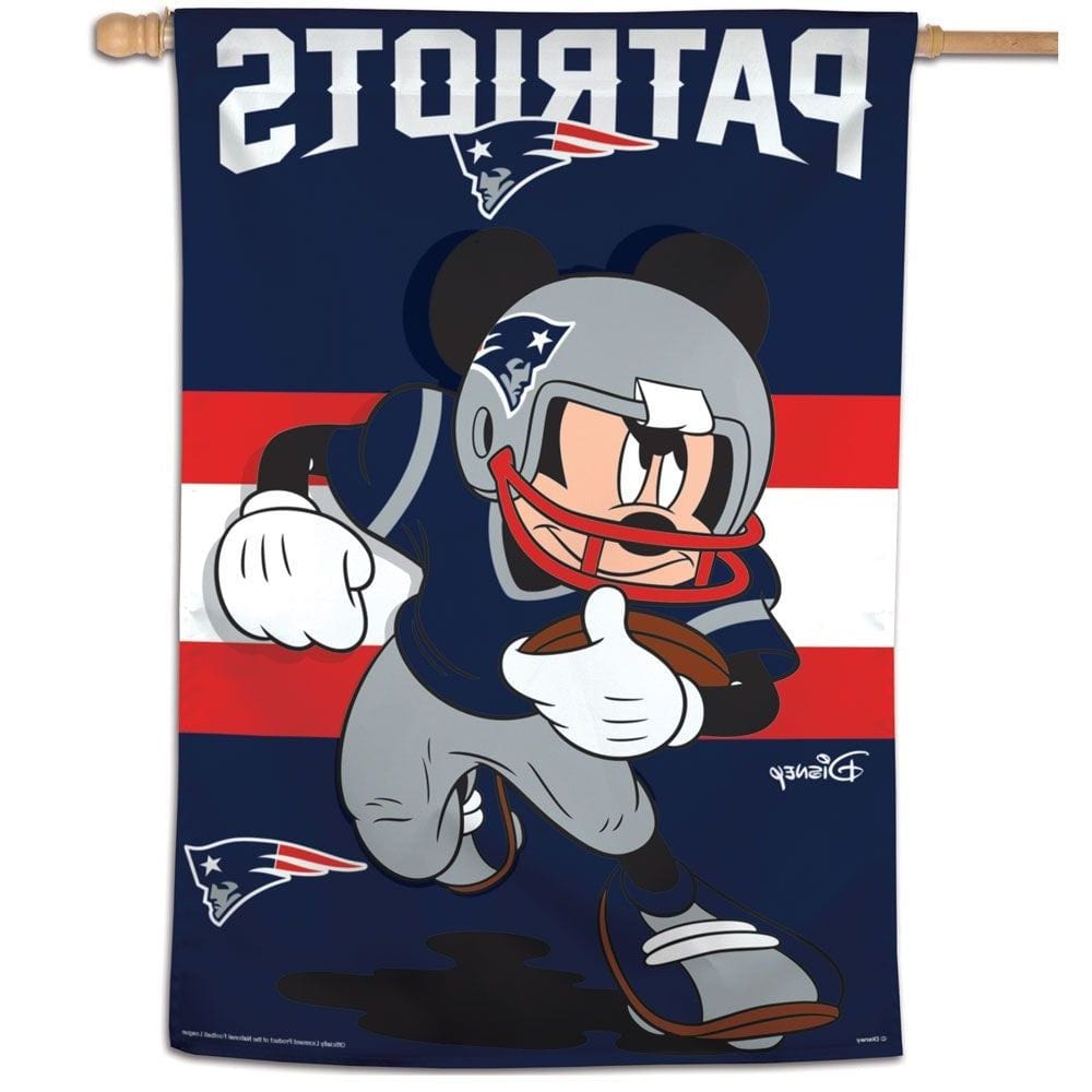 New England Patriots Flag Mickey Mouse Football Banner heartlandflags