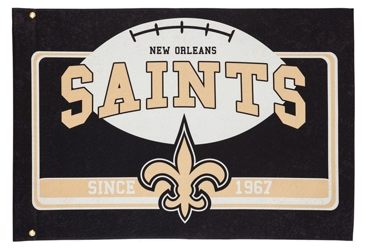 New Orleans Saints Flag 2 Sided Football heartlandflags